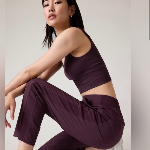 NWT Athleta  Brooklyn Ankle Spice Cabernet Pants size 18. - Picture 1 of 9